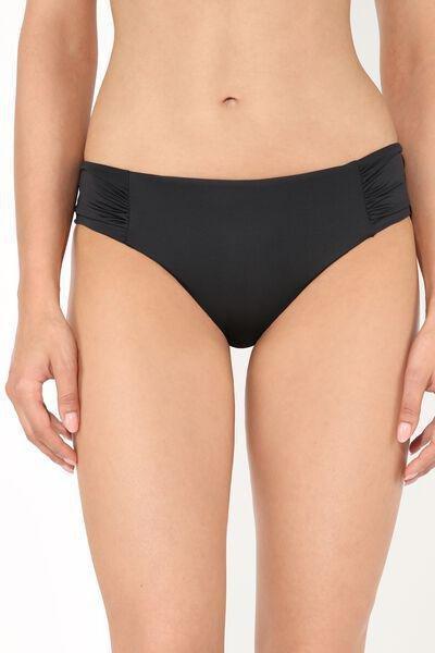 Black High-Waisted Ruched Bikini, , large image number 0