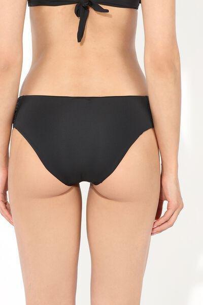 Black High-Waisted Ruched Bikini, , large image number 2