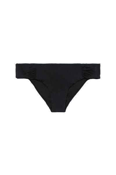 Black High-Waisted Ruched Bikini, , large image number 4