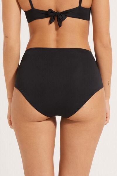 Black High-Waist Bikini Bottoms, , large image number 2