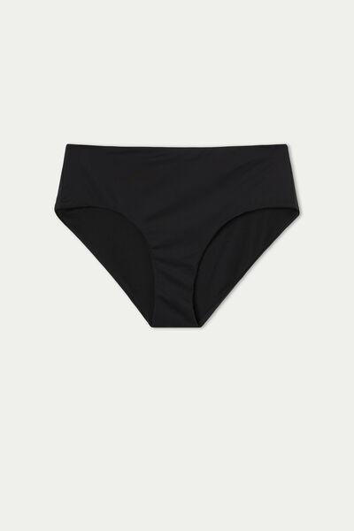 Black High-Waist Bikini Bottoms, , large image number 4