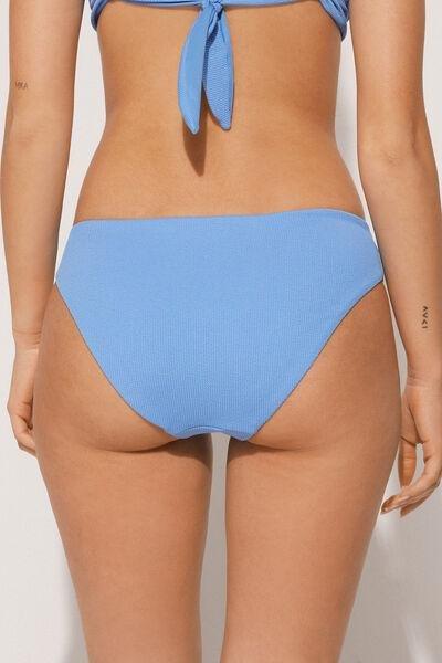 Blue Ribbed Bikini Briefs, , large image number 2