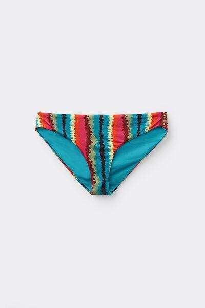 Multicolour Vibrant Stripes Bikini Briefs, , large image number 4