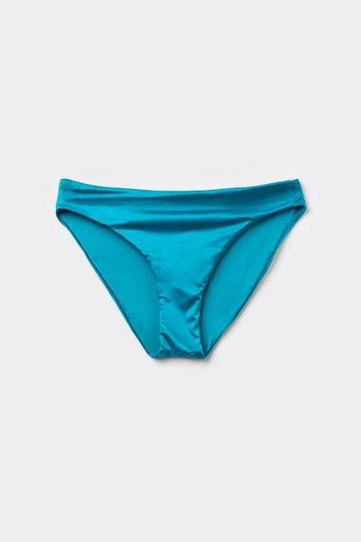 Blue Shiny Glam Bikini Briefs, , large image number 4