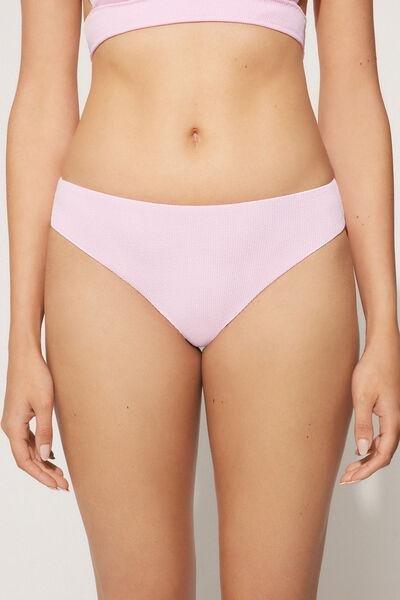 Pink Ribbed Bikini Bottoms, 5701_899Y, large image number 1