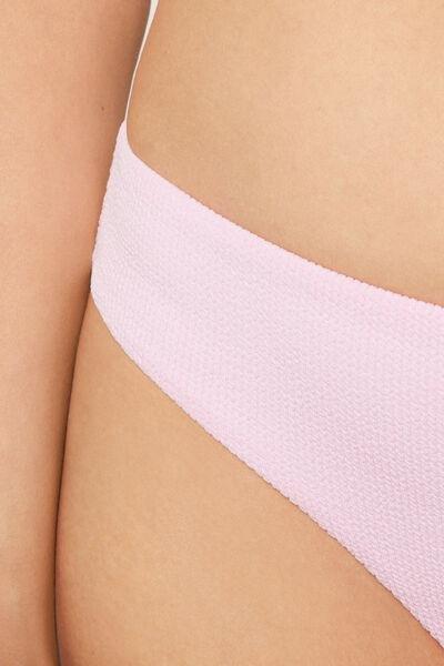 Pink Ribbed Bikini Bottoms, 5701_899Y, large image number 3