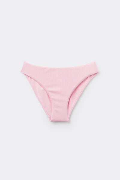 Pink Ribbed Bikini Bottoms, 5701_899Y, large image number 4