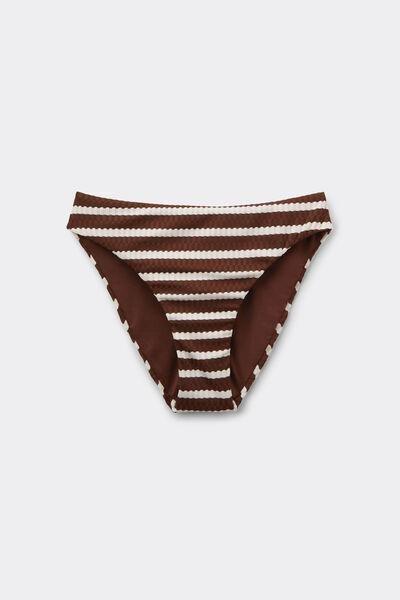 Brown Desert Stripes Classic Bikini Bottoms, 5701_277Z, large image number 4