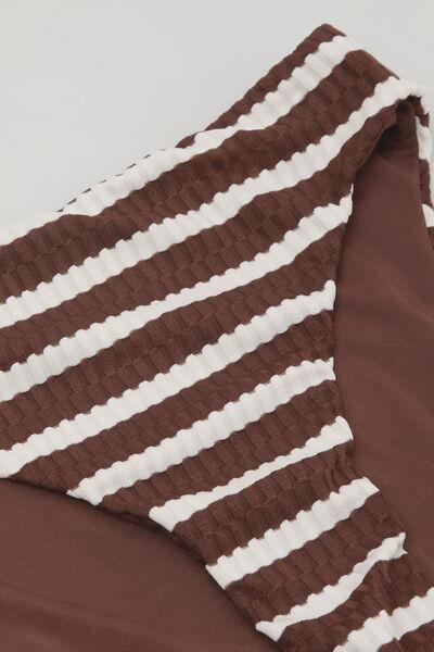 Brown Desert Stripes Classic Bikini Bottoms, 5701_277Z, large image number 6