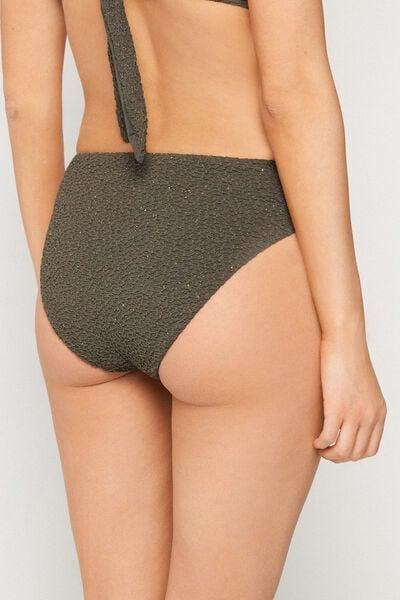 Green Crinkle Dune Classic Bikini Bottoms, 5701_226Z, medium