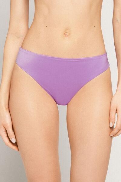 Lilac Shiny Glam Classic Bikini Bottoms, 5701_288Z, large image number 1