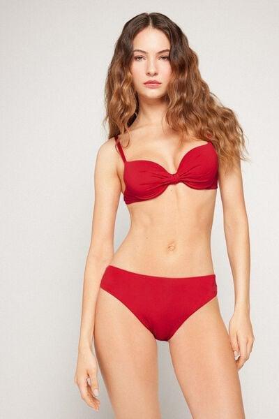 Red Timeless Look Classic Bikini Bottoms, 5701_290Z, large image number 0