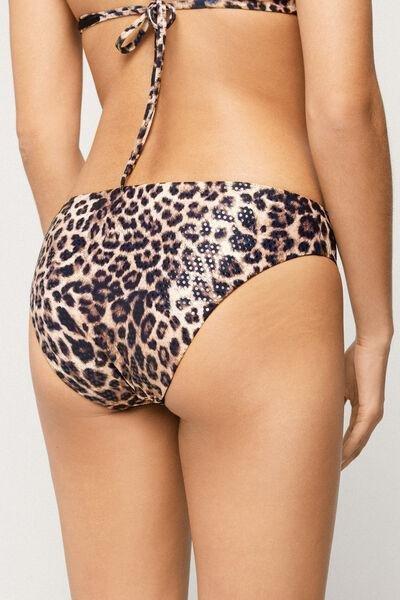 Beige Wild Soul Animal Print Classic Bikini Bottoms, 5701_299Z, large image number 2