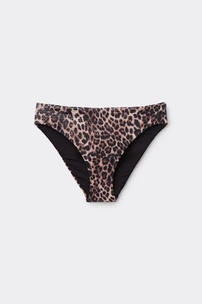Beige Wild Soul Animal Print Classic Bikini Bottoms, 5701_299Z, large image number 4