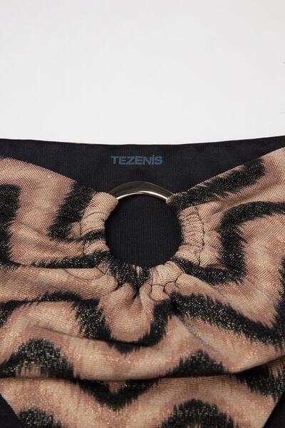 Brown Chevron Shine Bikini Bottoms, 5701_295Z, large image number 6