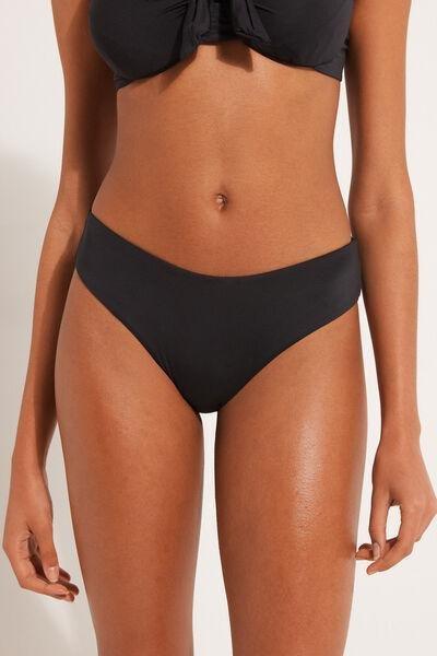 Black High-Cut Bikini Bottoms, , large image number 0