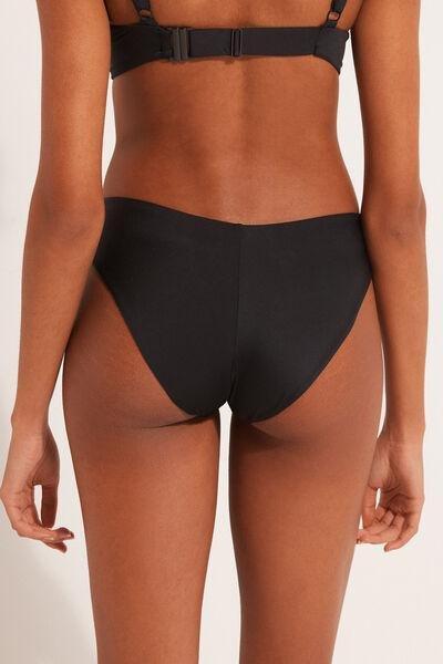 Black High-Cut Bikini Bottoms, , large image number 2