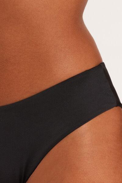 Black High-Cut Bikini Bottoms, , large image number 3