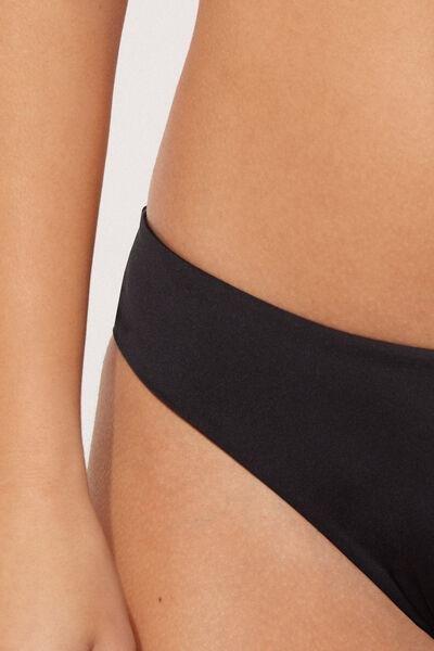 Black High-Cut Bikini Bottoms, , large image number 3