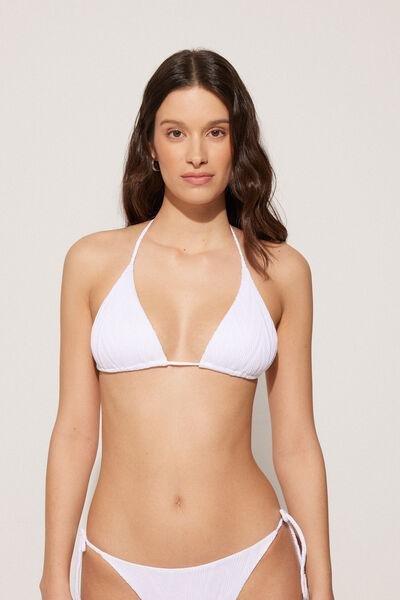 White Triangle Bikini Top, , large image number 0