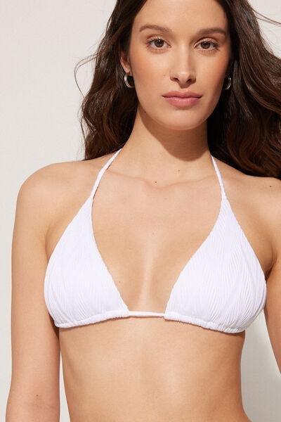 White Triangle Bikini Top, , large image number 3