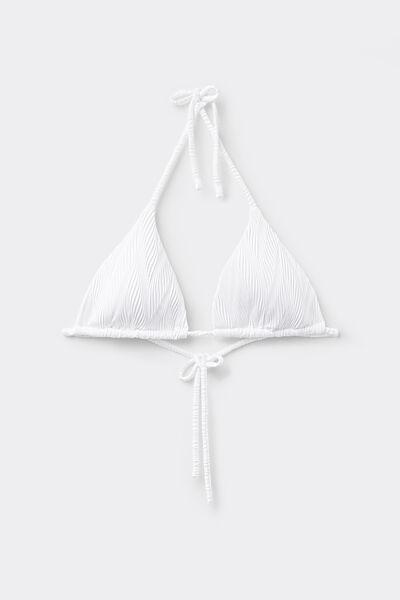 White Triangle Bikini Top, , large image number 4