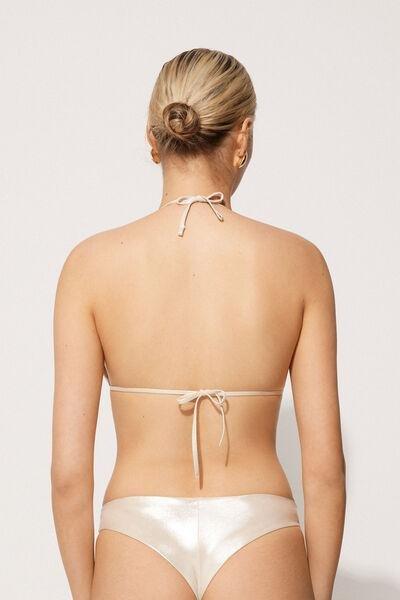 White Mermaid Glow Triangle Bikini Top, , large image number 2