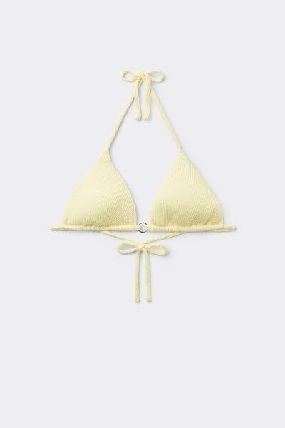 Yellow Dreamy Effect Triangle Bikini Top, 5701_494Y, large image number 3