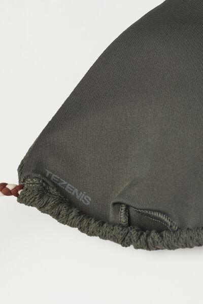 Green Tiki Texture Triangle Bikini Top, 5701_503Y, large image number 6