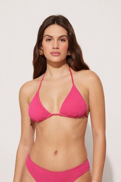 Pink Loop Wavy Triangle Bikini Top, 5701_523Y, large image number 1