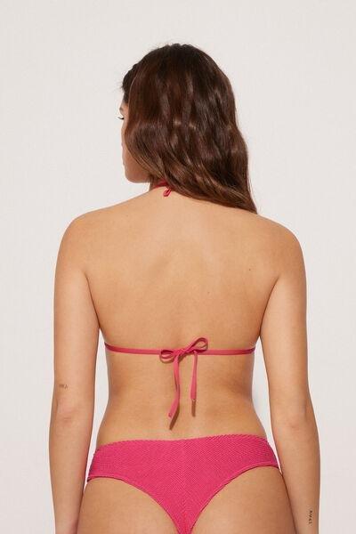 Pink Loop Wavy Triangle Bikini Top, 5701_523Y, large image number 2