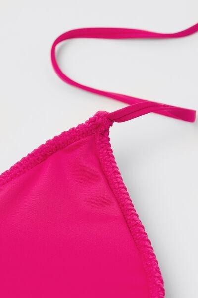 Pink Loop Wavy Triangle Bikini Top, 5701_523Y, large image number 5