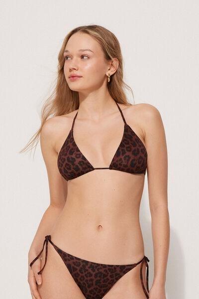 Brown Triangle Bikini Top, , large image number 1