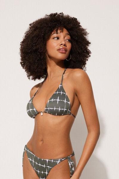 Green Wild Soul Triangle Bikini Top, , large image number 1