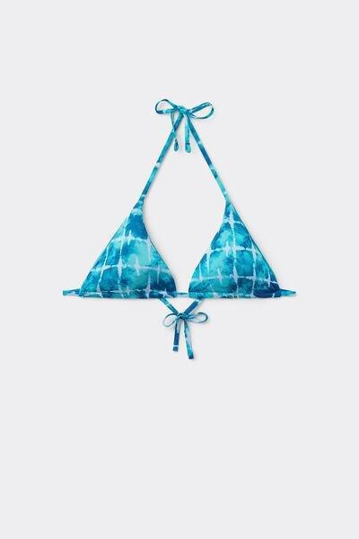 Blue Triangle Bikini Top, 5701_515Y, large image number 4