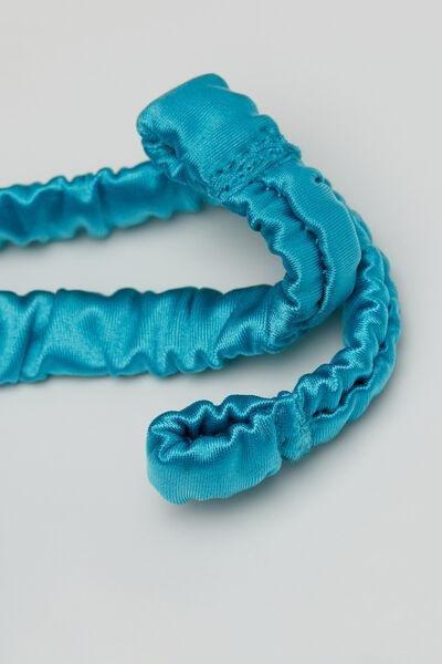 Blue Shiny Glam Triangle Bikini Top, 5701_524Y, large image number 6