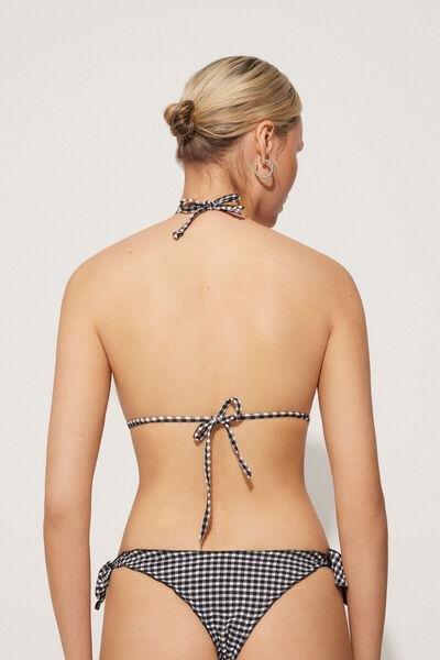 Black Wireless Triangle Bikini Top, 5701_778Y, large image number 2