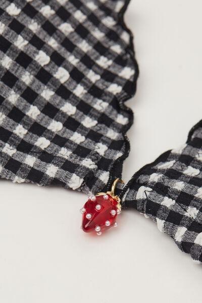 Black Wireless Triangle Bikini Top, 5701_778Y, large image number 5