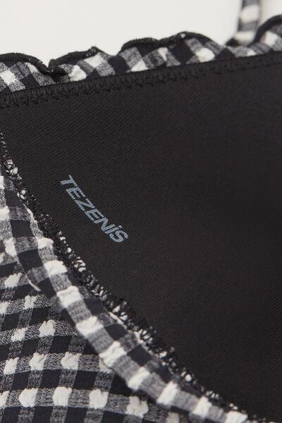 Black Wireless Triangle Bikini Top, 5701_778Y, large image number 6