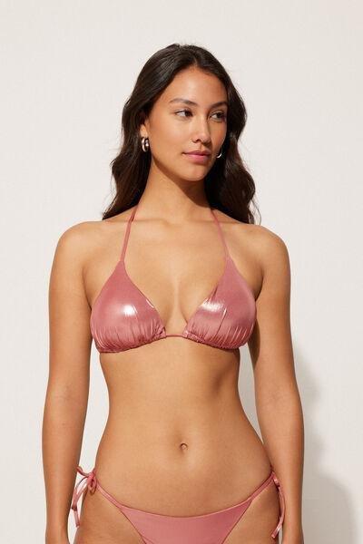 Pink Mermaid Glow Triangle Bikini Top, , large image number 0