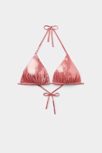 Pink Mermaid Glow Triangle Bikini Top, , large image number 4