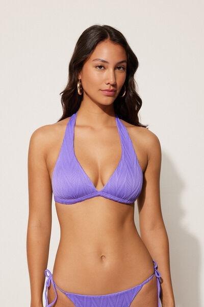 Lilac Wide Strap Triangle Bikini Top, , large image number 0