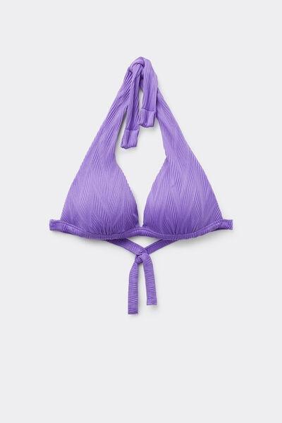 Lilac Wide Strap Triangle Bikini Top, , large image number 4