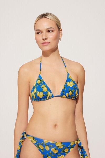 Yellow Removable Padding Triangle Bikini Top, 5701_900Y, large image number 1