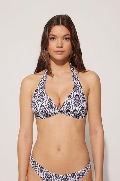 Black Wide Shoulder Straps Bikini Top, , large image number 0