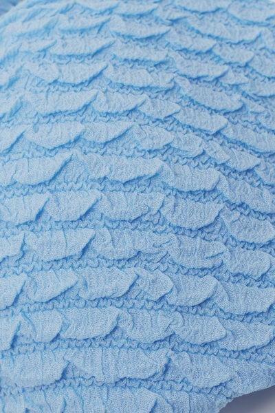 Blue Dreamy Texture Lightly Padded Triangle Bikini Top, 5701_280Z, large image number 5