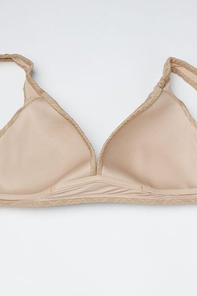 Beige Gold Sparkling Touch Triangle Bikini Top, 5701_286Z, large image number 5
