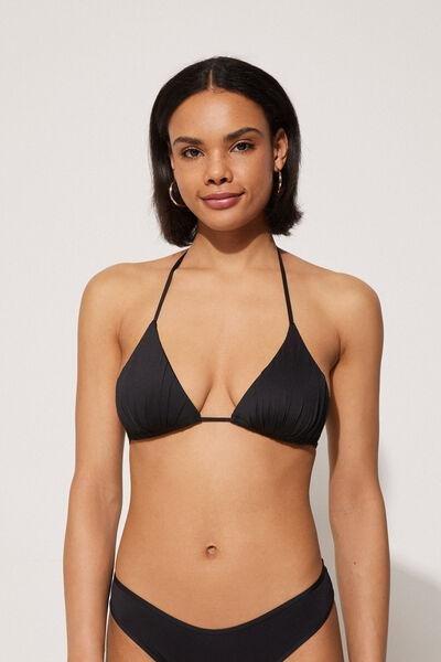 Black Padded Triangle Bikini Top, , large image number 0