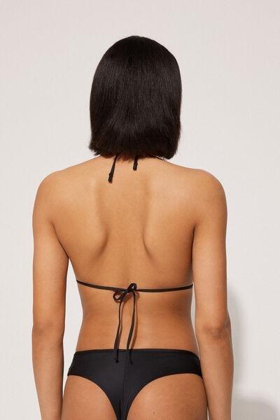 Black Padded Triangle Bikini Top, , large image number 2
