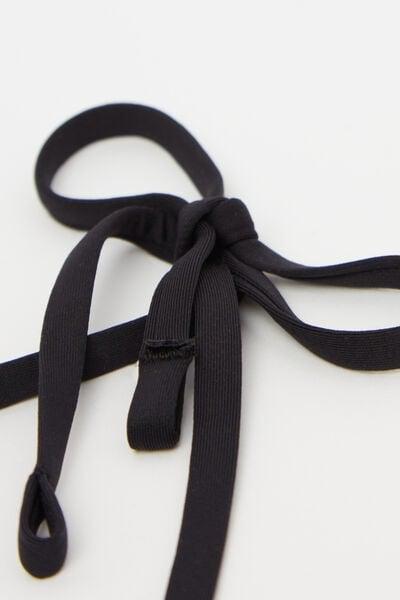 Black Padded Triangle Bikini Top, Black, large image number 5